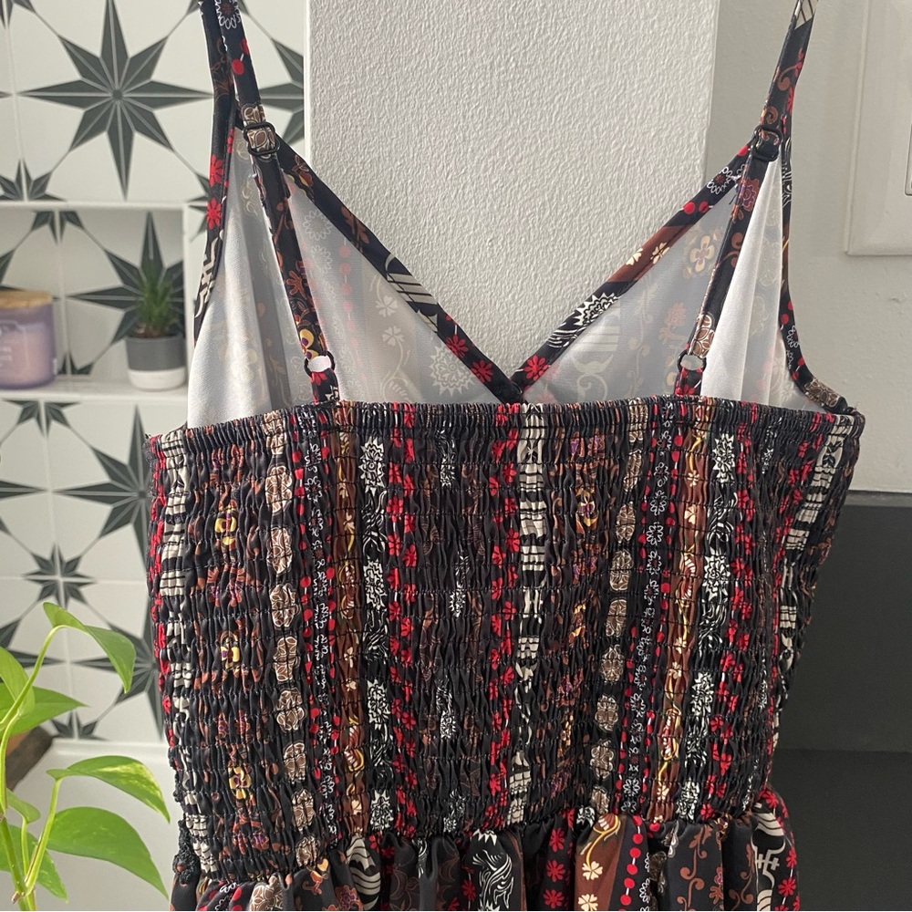 Spaghetti Strap Boho Short Dress - Picture 9 of 10